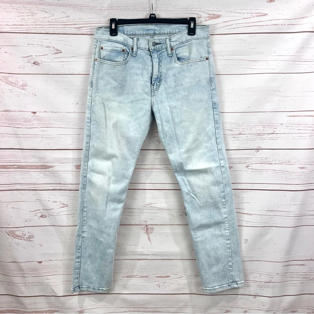 Vintage Levi’s 502 Straight Leg Taper Fit Bleach Wash Jeans 31x30